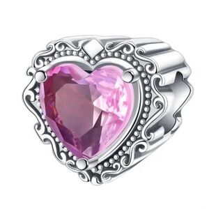 New heart pandora style charm - the back says love you always